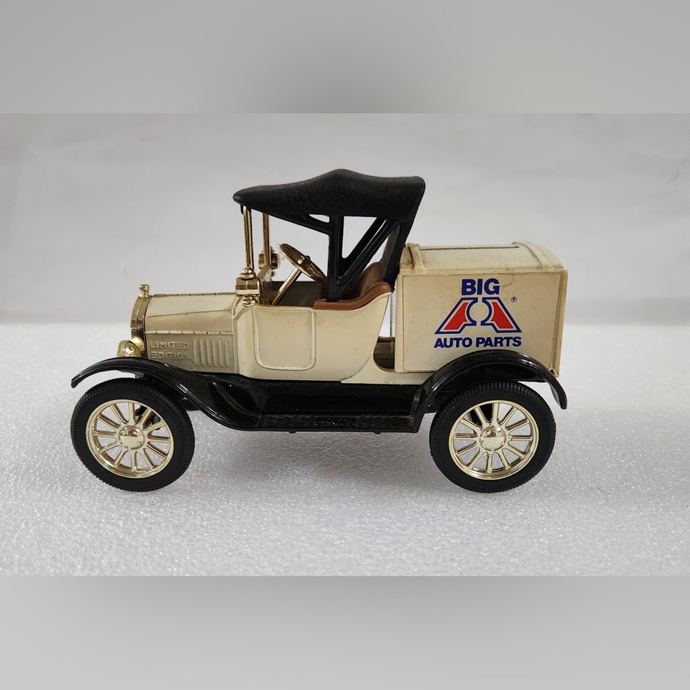 Vintage Toy Car - Black and Cream